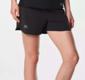 DECATHLON 迪卡侬 RUN DRY SHORT 女士运动短裤 162712-8381943 黑色 L