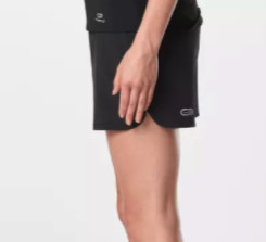 DECATHLON 迪卡侬 RUN DRY SHORT 女士运动短裤 162712-8381943 黑色 L