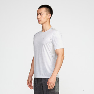 DECATHLON 迪卡侬 TSHIRT RUN DAY+M 男士运动T恤 8296520 灰白色 XS