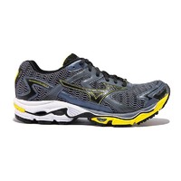 Mizuno 美津浓 Wave Nirvana 8 中性跑鞋 8KN-24009R 深灰/黑/黄 40.5