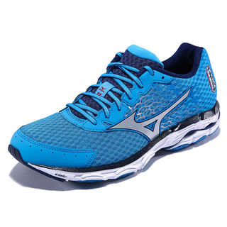 Mizuno 美津浓 Wave Inspire 11 男士跑鞋 J1GC154409 蓝/银/红 40