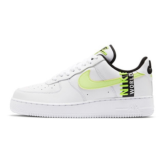 NIKE 耐克 Air Force 1 男士运动板鞋 CK6924-101 白/黑/绿勾 42