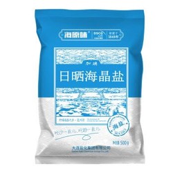 HAIWAN 海湾 加碘日晒海晶盐  500g*1袋 *5件