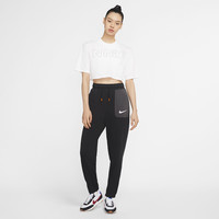 NIKE 耐克 Sportswear 女士运动裤 CT0767-010 黑/灰/橙红 S