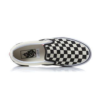 VANS 范斯 Classic Slip-on 中性休闲运动鞋 VN000EYEBWW 白黑棋盘格 35