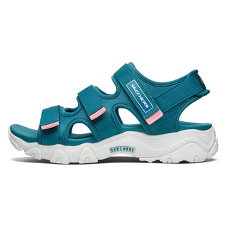 SKECHERS 斯凯奇 D'lites 2.0 女士户外凉鞋 88888342/TEAL 蓝绿色 35