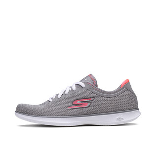 SKECHERS 斯凯奇 Go Step Lite  女士休闲运动鞋 14485 灰色/粉红色 36