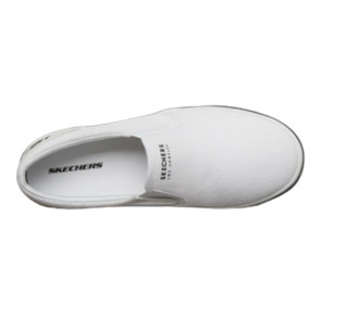 SKECHERS 斯凯奇 STREET系列 女士运动帆布鞋 66666213/WHT 白色 35