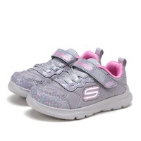 SKECHERS 斯凯奇 GIRLS系列 女童休闲运动鞋 82173N 灰色/粉色