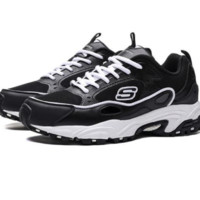 SKECHERS 斯凯奇 D'LITES系列 Stamina 男士休闲运动鞋 666096/BLK 黑色 39.5