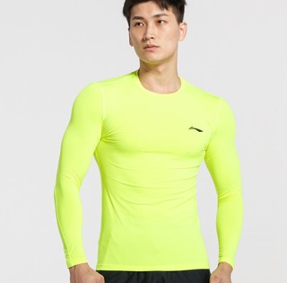 LI-NING 李宁 男士紧身衣 AUDN125-6 荧光亮绿 XXXXL