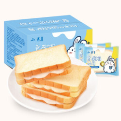 鹭小白 紫米乳酪夹心面包 500g