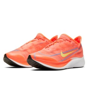 NIKE 耐克 Zoom Fly 3 女士跑鞋 AT8241-801 亮橙/紫色/黄色 36