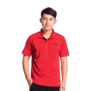 LI-NING 李宁 男士POLO衫 APLL201-2 基础红 M