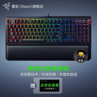 雷蛇（Razer）黑寡妇蜘蛛精英版 电竞游戏机械键盘 RGB背光 绝地求生吃鸡键盘