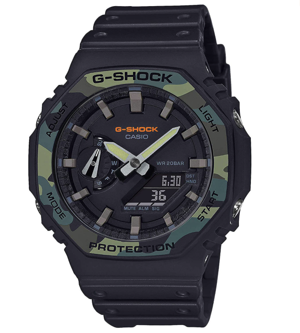 casio卡西欧ga2100su1aer八角表盘石英男表