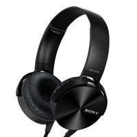 银联返现购：SONY 索尼 MDR-XB450AP 重低音耳机 黑色开箱版