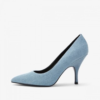 CHARLES＆KEITH CK1-60580136-LIGHT BLUE 女士尖头高跟鞋