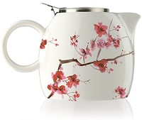 Tea Forte PUGG 陶瓷樱花茶壶