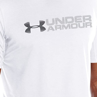 UNDER ARMOUR 安德玛 RAID GRAPHIC T400 男士运动T恤 1286059-100 灰白色 M