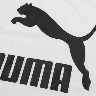 PUMA 彪马 男士运动T恤 57940502 白色 L