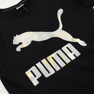 PUMA 彪马 男士运动T恤 579405 黑色 M