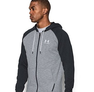 UNDER ARMOUR 安德玛 男士运动卫衣/套头衫 1290255-035 银白色/白 S