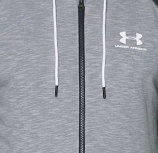 UNDER ARMOUR 安德玛 男士运动卫衣/套头衫 1290255-035 银白色/白 S