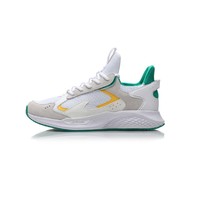 LI-NING 李宁 男士休闲运动鞋 AGLP149 标准白/青椒绿/铬黄色 39.5