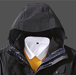 南极人 男士冲锋衣外套 LMZY9008 黑色 S