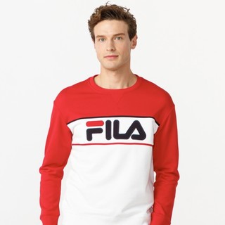 FILA 斐乐 男士运动卫衣/套头衫 F16M918205FRD 传奇红 L