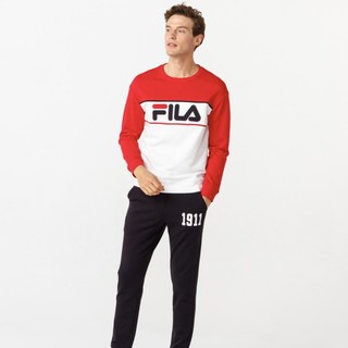 FILA 斐乐 男士运动卫衣/套头衫 F16M918205FRD 传奇红 L