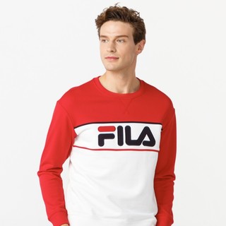 FILA 斐乐 男士运动卫衣/套头衫 F16M918205FRD 传奇红 L