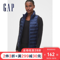 Gap女装轻薄拉链羽绒背心495747 时尚棉马甲上衣女