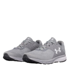 UNDER ARMOUR 安德玛 Charged Rebel 男士跑鞋 1298553-101 灰/白 40.5