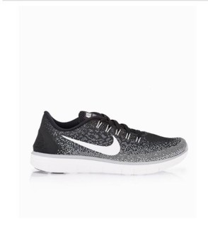 NIKE 耐克 Free Run Distance 女士跑鞋 827116-010 黑深灰 35.5