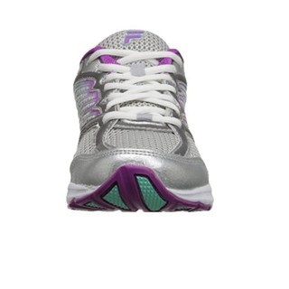 FILA 斐乐 Tempo-W 女士跑鞋 金属银/紫色 38.5