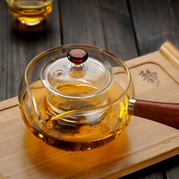 海洲窑 玻璃过滤茶壶