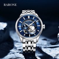 雷诺（RARONE）男士手表2020年新款星际系列时尚镂空全自动机械手表男正品防水腕表