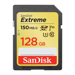 SanDisk 闪迪 读速90MB/s 写速60MB/s 至尊极速SDXC UHS-I V30 U3 Class10 SD卡 128G