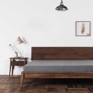 梵几家具单屉床头几/实木床头柜简约现代卧室简易小型床边储物柜