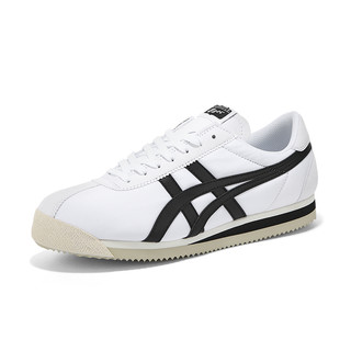 Onitsuka Tiger 鬼塚虎 Corsair 中性运动板鞋 D747N-0190 白色/黑色 40.5