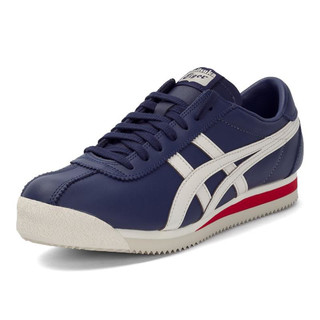 Onitsuka Tiger 鬼塚虎 Corsair 中性休闲运动鞋 D713L-4902 深蓝/白桦色 42