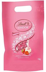 Lindt 瑞士莲 Lindor系列软心巧克力球 草莓味 80粒装 1kg