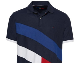 TOMMY HILFIGER 汤米·希尔费格 男士POLO衫 海军/紫色 L