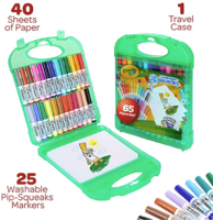 Crayola 绘儿乐 Pip Squeaks 可水洗粗杆水彩笔 25色 含40张绘图纸