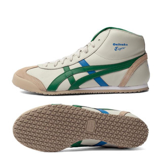 Onitsuka Tiger 鬼塚虎 MEXICO MID RUNNER系列 中性休闲运动鞋 HL328-0284 米灰色/绿色 43.5