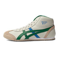 Onitsuka Tiger 鬼塚虎 MEXICO MID RUNNER系列 中性休闲运动鞋 HL328-0284 米灰色/绿色 43.5