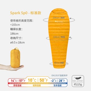 SEA TO SUMMIT seatosummit户外轻量羽绒成人睡袋酒店隔脏冬季加厚露营睡袋spark