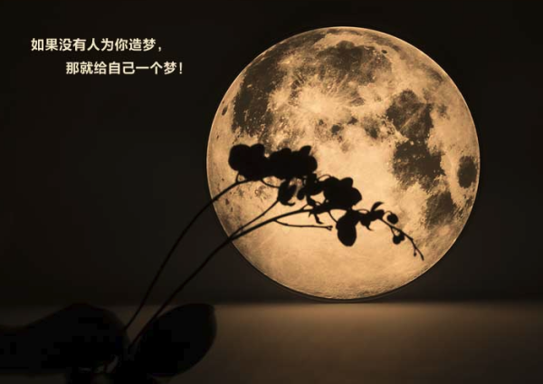 艺术品黄玉龙yueliang我要月亮奔我而来装饰灯壁灯直径80cm